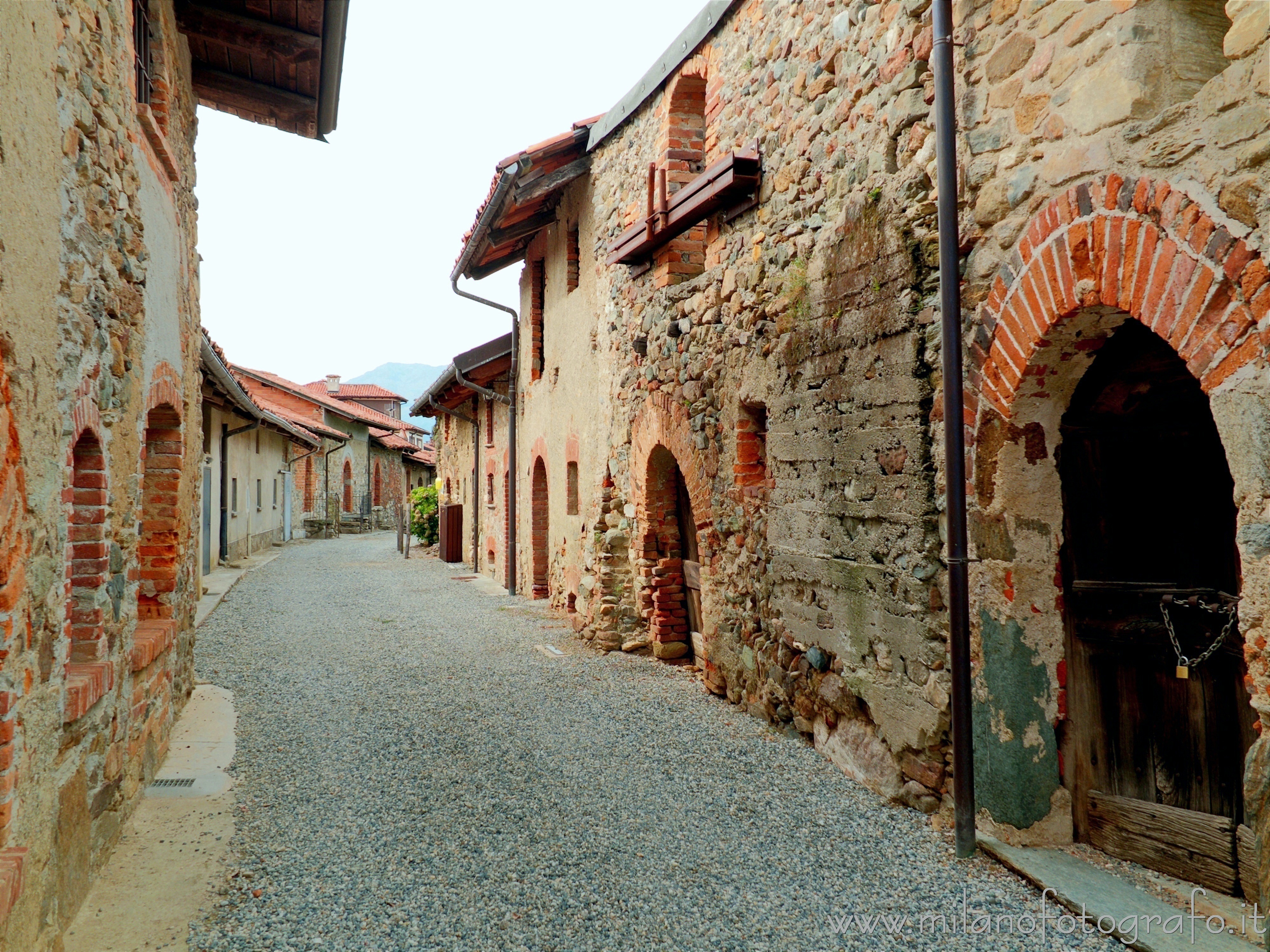 Magnano (Biella, Italy) - Main street of the ricetto